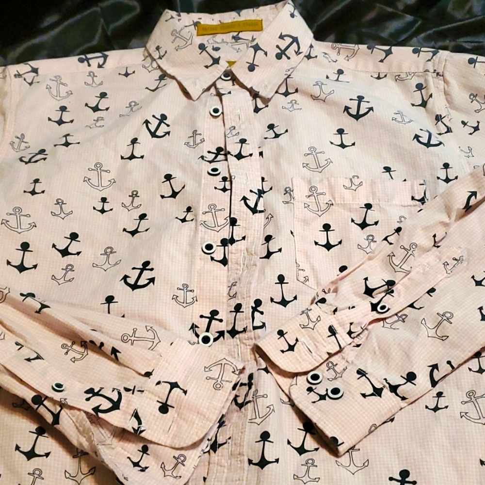 LS Washed Stoned & Beaten button down Nautical